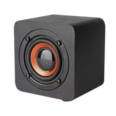 Altavoz Bluetooth inalámbrico portátil de madera mini Q1 Mega Bass