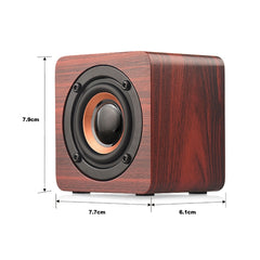 Q1 Wooden Mini Portable Mega Bass Wireless Bluetooth Speaker