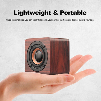Q1 Tragbarer Mini-Bluetooth-Lautsprecher aus Holz mit Mega-Bass