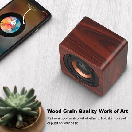 Q1 Tragbarer Mini-Bluetooth-Lautsprecher aus Holz mit Mega-Bass