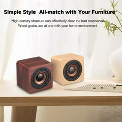 Q1 Wooden Mini Portable Mega Bass Wireless Bluetooth Speaker