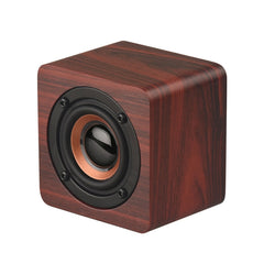 Altavoz Bluetooth inalámbrico portátil de madera mini Q1 Mega Bass