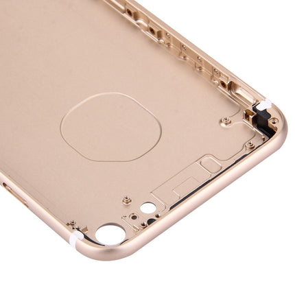 5 in 1 für iPhone 7 (Rückseite + Kartenfach + Lautstärkeregler + Einschalttaste + Stummschalttaste) Komplette Gehäuseabdeckung, für iPhone 7, für iPhone 7 mit Seitentasten