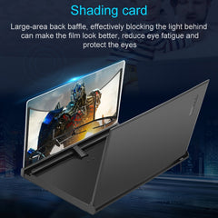 F18 12 inch Rotatable Folding Universal Mobile Phone Screen Amplifier HD Video Amplifier with Block Light Card, Book Shape Version, 12 inch Book Shape Version Black, 12 inch Book Shape Version White, 12 inch Book Shape Version Blue