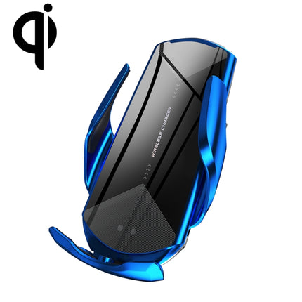 Q2 15W Universal Rotation Infrared Induction Magnetic Car Wireless Charging Mobile Phone Holder with Micro USB + 8 Pin + Type-C / USB-C Magnetic Connector, Q2 Black, Q2 Blue, Q2 Red, Q2 Silver