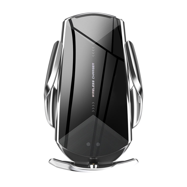 Q2 15W Universal Rotation Infrared Induction Magnetic Car Wireless Charging Mobile Phone Holder with Micro USB + 8 Pin + Type-C / USB-C Magnetic Connector