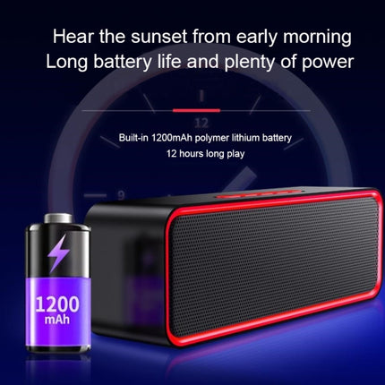 SC211 Portable Subwoofer Wireless Bluetooth Speaker Bluetooth 5.0, Support TF Card & U Disk & 3.5mm AUX