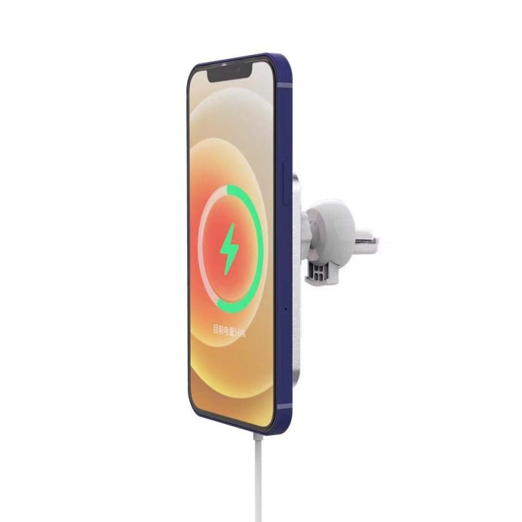 X16 Magsafe Car Air Outlet Vent Mount Clamp Holder 15W Fast Charging Qi Magnetic Wireless Charger