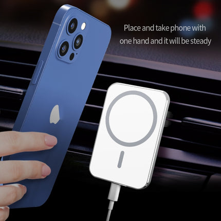 X16 Magsafe Car Air Outlet Vent Mount Clamp Holder 15W Fast Charging Qi Magnetic Wireless Charger
