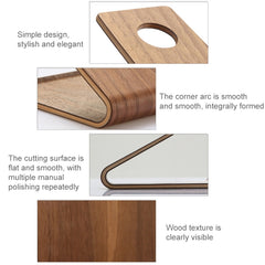 JS01 Wooden Desktop Phone Holder Universal Curved Wood Support Frame For Tablet Phones (Lindens), IP7G0650A, IP7G0650B, IP7G0650C