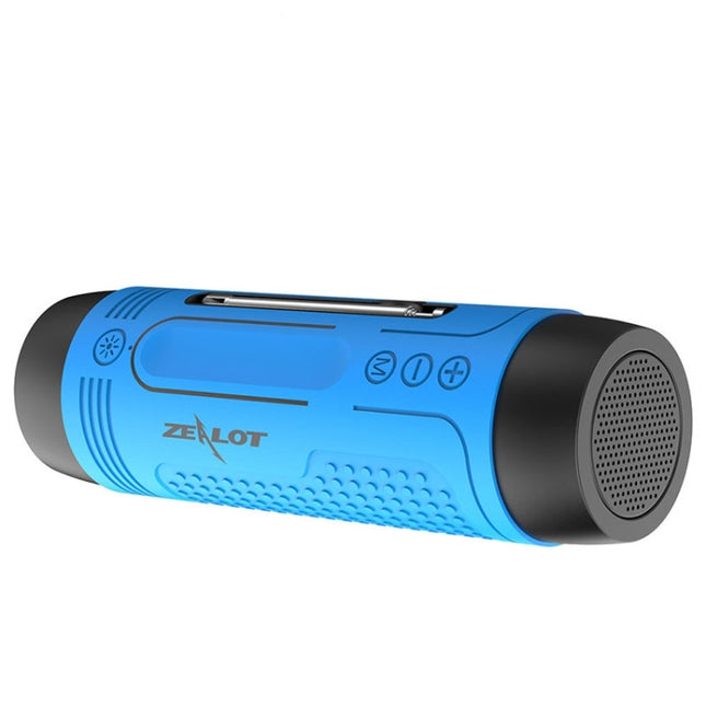 ZEALOT A2 Altavoz inalámbrico Bluetooth multifuncional con graves, micrófono incorporado, compatible con llamadas Bluetooth, AUX, tarjeta TF y luces LED