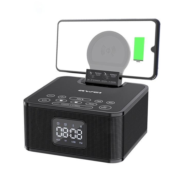 awei Y332 Wireless Charging Bluetooth 5.0 Speaker, Support Hands Free Voice Call