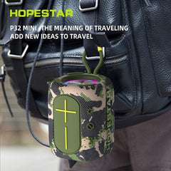 HOPESTAR P32mini TWS Wasserdichter kabelloser Bluetooth-Lautsprecher, P32mini (Schwarz), P32mini (Grau), P32mini (Blau), P32mini (Rot)