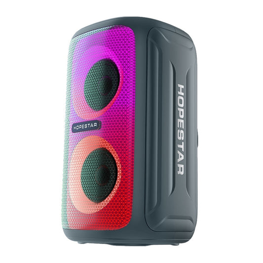 HOPESTAR Party 110 Mini, kabelloser Bluetooth-Lautsprecher mit bunten Lichtern, Party 110 Mini (Schwarz), Party 110 Mini (Grün), Party 110 Mini (Grau), Party 110 Mini (Blau)