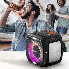 HOPESTAR Party One RGB-Beleuchtung, kabelloser Bluetooth-Lautsprecher, Party One (Schwarz), Party One (Grau), Party One (Blau), Party One (Gelb)