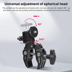 Ulanzi R099 Camera Super Clamp Magic Arm with 360 Degree Adjustable Mini Ball Head, Ulanzi R099