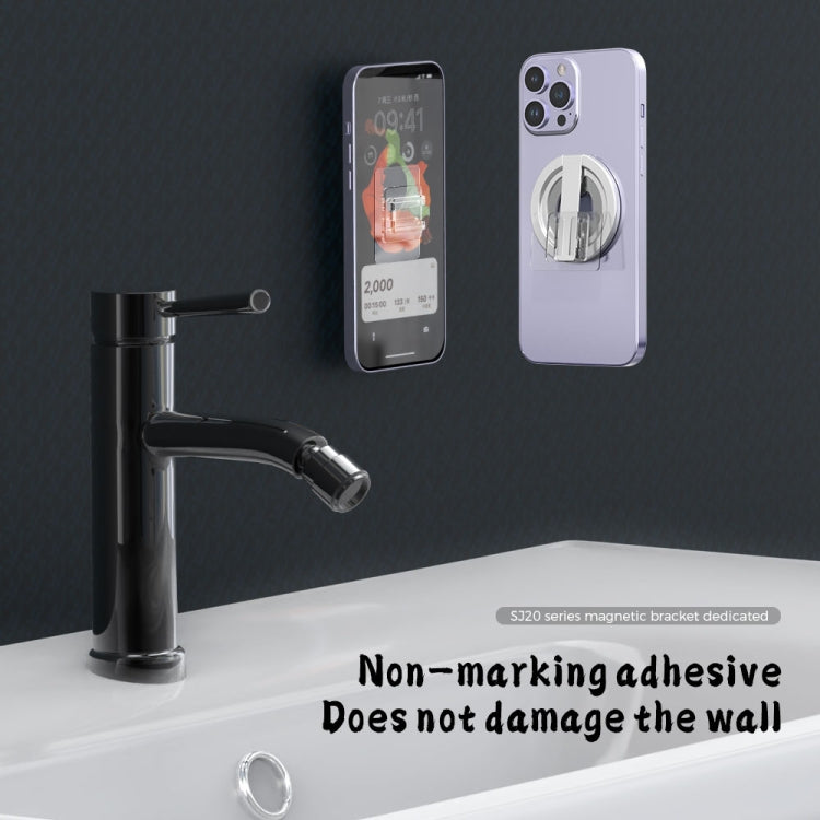 R-JUST SJ20-1 Aluminum Alloy Magnetic Bottle Opener Cellphone Holder With No Trace Sticker