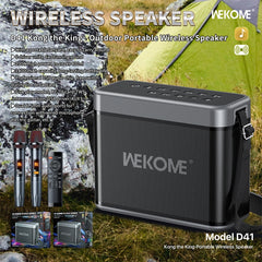 WEKOME D37 200W Outdoor Portable Strap Bluetooth Speaker, D41