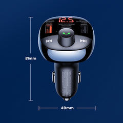 REMAX RCC330 Rodi Series 3 in 1 Car 54.5W PD Fast Charger Support FM / TF Card / Bluetooth Hands-free Calling, RCC331