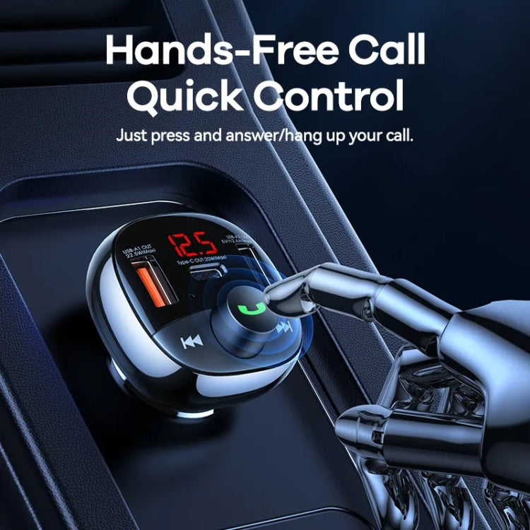 REMAX RCC330 Rodi Series 3 in 1 Car 54.5W PD Fast Charger Support FM / TF Card / Bluetooth Hands-free Calling, RCC331