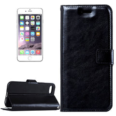 For  iPhone 8 & 7  Crazy Horse Texture Horizontal Flip Leather Case with Magnetic Buckle & Holder & Card Slots & Wallet & Photo Frame, For 8 & 7