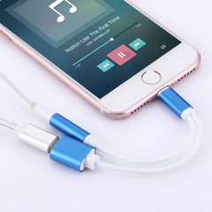 10cm 8 Pin Female & 3.5mm Audio Female to 8 Pin Male Charger&#160;Adapter Cable, Support All IOS Systems