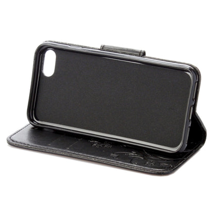 For  iPhone 8 & 7  Pressed Flowers Horizontal Flip Leather Case with Holder & Card Slots & Wallet