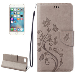 Für iPhone 8 &amp; 7 Pressed Flowers Horizontal Flip Ledertasche mit Halter &amp; Kartenfächern &amp; Geldbörse