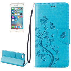 Für iPhone 8 &amp; 7 Pressed Flowers Horizontal Flip Ledertasche mit Halter &amp; Kartenfächern &amp; Geldbörse