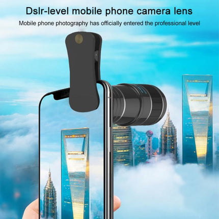 Kit de lentes HAUTIK HK-002 5 en 1 de ojo de pez de 180 grados + lentes macro y gran angular de 0,65X + lentes telefoto de 12X + lentes Star Line, HK-002