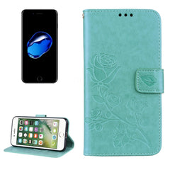 Fro  iPhone 8 & 7  Roses Pressed Flowers Pattern Flip Leather Case with Holder & Card Slots & Wallet, Fro 8 & 7