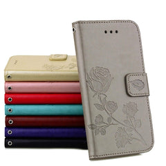 Fro  iPhone 8 & 7  Roses Pressed Flowers Pattern Flip Leather Case with Holder & Card Slots & Wallet, Fro 8 & 7