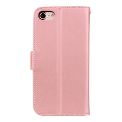 Fro  iPhone 8 & 7  Roses Pressed Flowers Pattern Flip Leather Case with Holder & Card Slots & Wallet, Fro 8 & 7