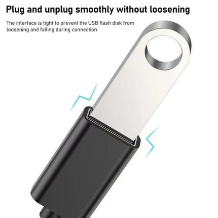 8.3cm USB Female to Type-C Male Metal Wire OTG Cable Charging Data Cable