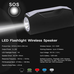 NewRixing NR-2028 Portable Lighting Wireless Bluetooth Stereo Speaker Support TWS Function Speaker