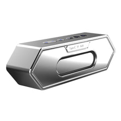 XDOBO Nirvana Gaming Portable Wireless Bluetooth Speaker Desktop Subwoofer, Silver, Black