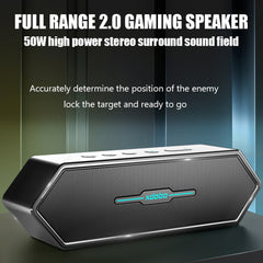 XDOBO Nirvana Gaming Portable Wireless Bluetooth Speaker Desktop Subwoofer, Silver, Black