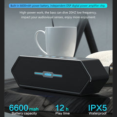 XDOBO Nirvana Gaming Portable Wireless Bluetooth Speaker Desktop Subwoofer, Silver, Black