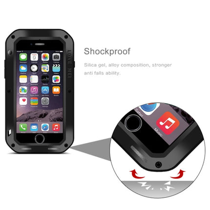 LOVE MEI für iPhone 7 Professionelle und leistungsstarke staubdichte, stoßfeste und rutschfeste Metallschutzhülle