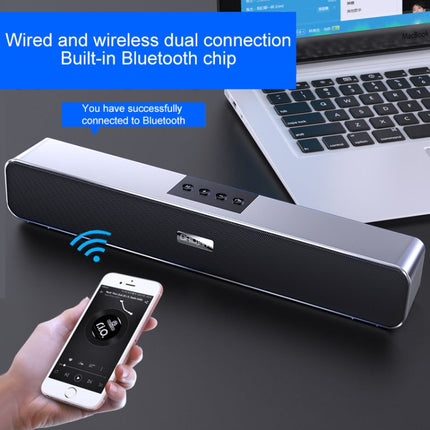 YINDIAO A36 Bluetooth 5.0 Smart Subwoofer Computer Wireless Bluetooth Speaker, Bluetooth Standard Version, Bluetooth Standard Version(Black), Bluetooth Standard Version(White)