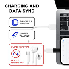 ENKAY Hat-Prince HC-6 Mini ABS USB-C / Type-C 3.1 to 8 Pin Port Connector Adapter(White), Black, Type-C to 8 Pin