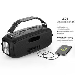 HOPESTAR A20 Pro TWS Portable Outdoor Waterproof Subwoofer Bluetooth Speaker with Microphone, Support Power Bank & Hands-free Call & U Disk & TF Card & 3.5mm AUX, A20 Pro Black, A20 Pro Green, A20 Pro Blue, A20 Pro Red, A20 Pro Yellow