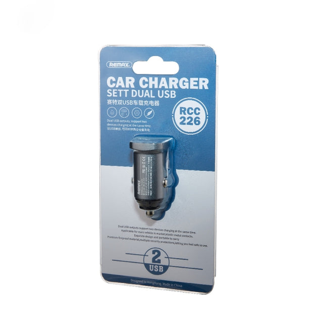 REMAX RCC226 SETT 2.4A Dual USB Interface Intelligent Car Charger, 2.4A