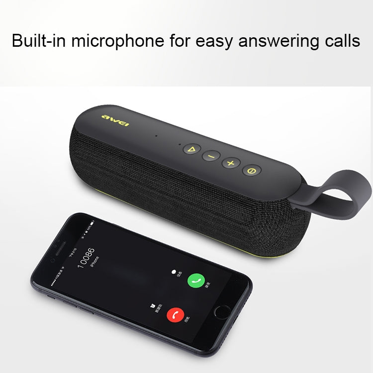 awei Y230 Portable Wireless Bluetooth Speaker V4.2 with HD Sound and Enhanced Bass, Built-in Mic, Support NFC / U Disk / TF Card / AUX