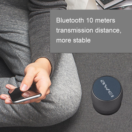 awei Y500 Mini Portable Wireless Bluetooth Speaker with 3D Stereo, Built-in Mic, Support TF Card / AUX