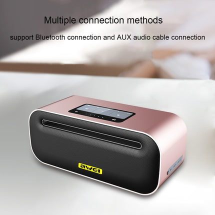 awei Y600 Wireless Bluetooth Speaker with 3D Stereo, Built-in Mic, Support TF Card / AUX / NFC