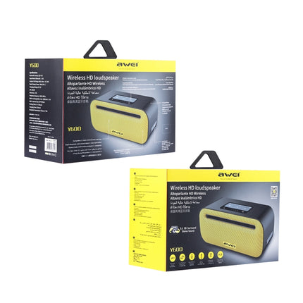 awei Y600 Wireless Bluetooth Speaker with 3D Stereo, Built-in Mic, Support TF Card / AUX / NFC, Y600