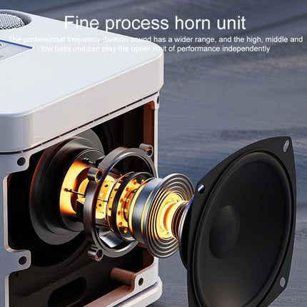 YS-203 Bluetooth-Karaoke-Lautsprecher, kabelloses Mikrofon, YS-203 (Schwarz), YS-203 (Rot), YS-203 (Silber)