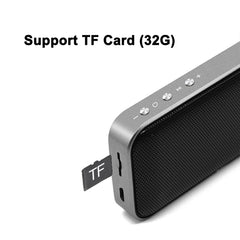 BT209 Outdoor Portable Ultra-thin Mini Wireless Bluetooth Speaker, Support TF Card & Hands-free Calling, Silver, Black