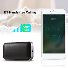 BT209 Outdoor Portable Ultra-thin Mini Wireless Bluetooth Speaker, Support TF Card & Hands-free Calling, Silver, Black